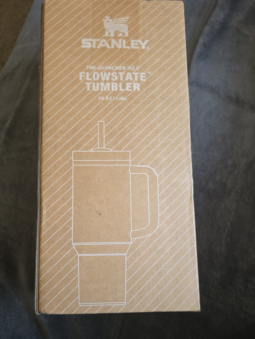 Dior Stanley Brown and White FlowState Tumbler Box